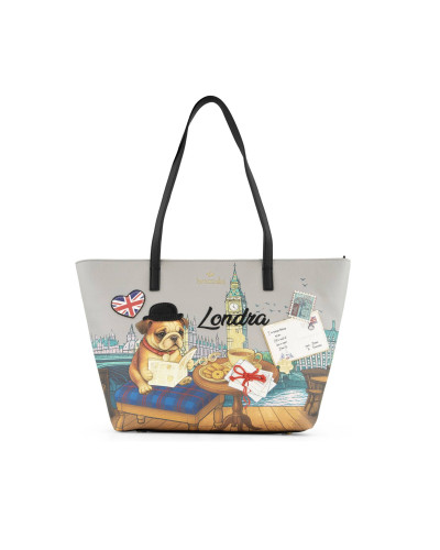 Borsa a spalla Braccialini Cartoline Londra B27BR09 B19164