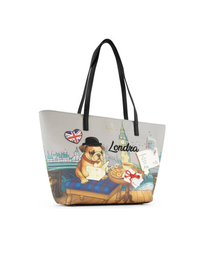 Borsa a spalla Braccialini Cartoline Londra B27BR09 B19164