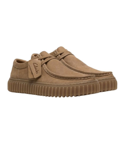 Allacciata uomo Clarks Torhill Lo dark sand leather U27CL08 26186161