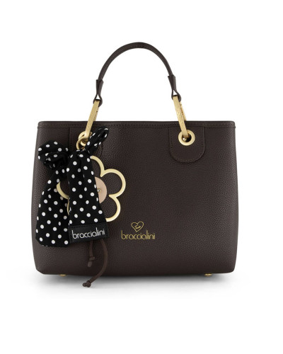 Borsa a mano con tracolla Braccialini Beth marrone B27BR14 B19221