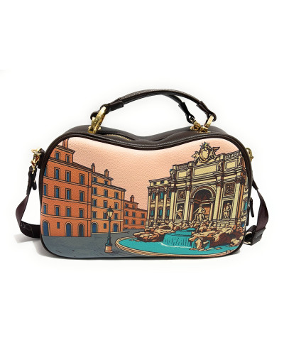 Borsa a mano/tracolla Braccialini Cartoline Roma multicolore B27BR16 B19163