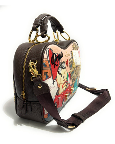 Borsa a mano/tracolla Braccialini Cartoline Roma multicolore B27BR16 B19163
