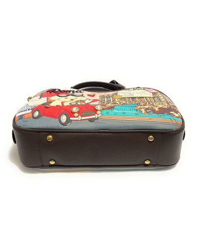 Borsa a mano/tracolla Braccialini Cartoline Roma multicolore B27BR16 B19163