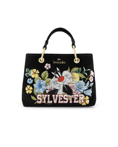 Borsa a mano/tracolla donna Braccialini Beth LT Bloom nero B27BR18 LT320