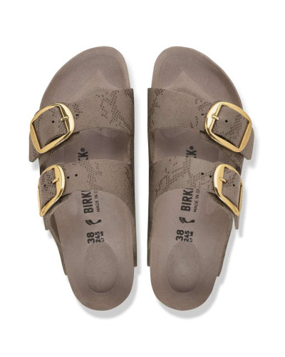 Sandalo donna Birkenstock Arizona Big Buckle python gray taupe D27BI01 1032891