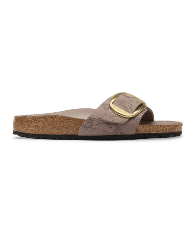 Sandalo donna Birkenstock Madrid Big Buckle animalier gray buckle D27BI03 1032935