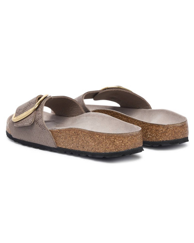 Sandalo donna Birkenstock Madrid Big Buckle animalier gray buckle D27BI03 1032935