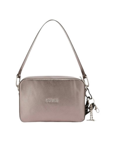 Borsa donna a mano/ tracolla Sun 68 camera bag metallic acciaio B27SU06 Y46213
