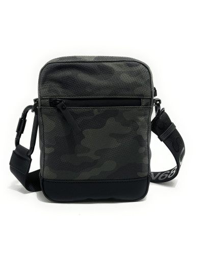Borsa uomo crossbody everyday in nylon Sun 68 militare scuro B27SU05 Y46119