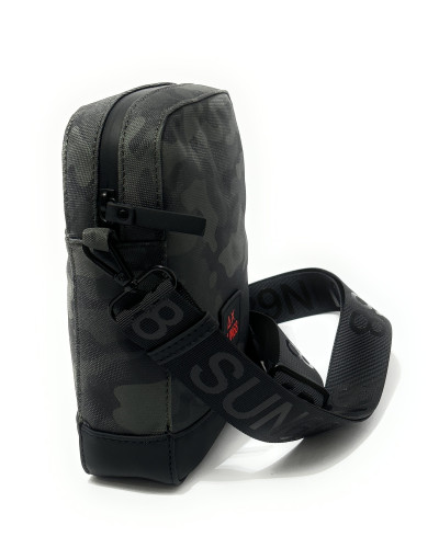 Borsa uomo crossbody everyday in nylon Sun 68 militare scuro B27SU05 Y46119