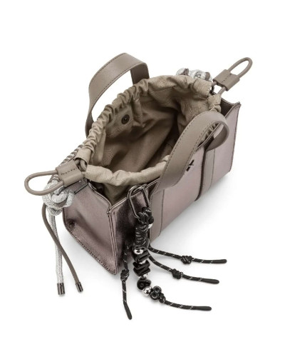 Borsa donna Sun 68 a mano/ tracolla mini bag ecopelle metallic acciaio B27SU04 Y46215