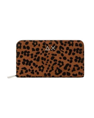 Portafoglio donna Sun 68 wallet bag animalier cacao/nero A27SU02 Y46237