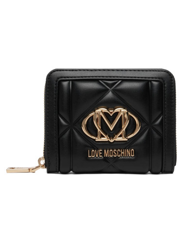 Portafoglio donna Love Moschino zip around nero A27MO03 JC5641PP1PLC0000