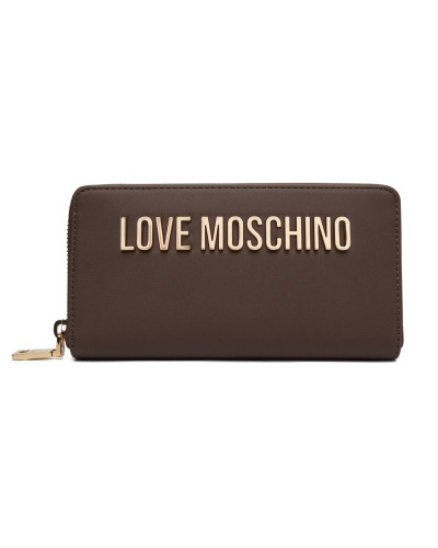 Portafoglio donna Love Moschino zip around marrone A27MO06 JC5611PP1PKD0300