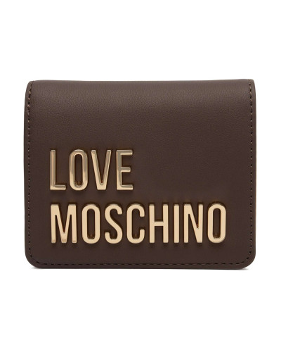 Portafoglio donna Love Moschino a libretto in ecopelle marrone A27MO08 JC5612PP1PKD0300