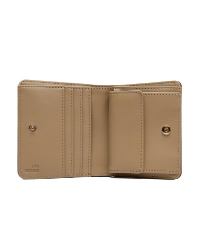 Portafoglio donna Love Moschino a libretto in ecopelle marrone A27MO08 JC5612PP1PKD0300