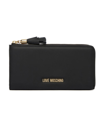 Portafoglio donna Love Moschino con zip nero A27MO09 JC5690PP1PKD0000