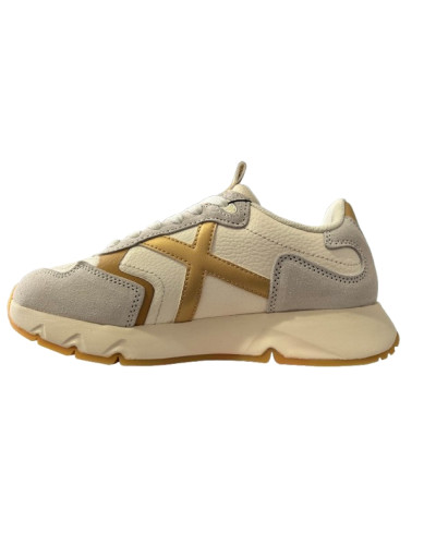 Sneaker donna Munich Mamba 16 bianco/ oro D27MU04 4191016
