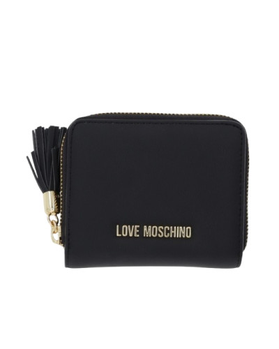 Portafoglio donna Love Moschino con zip nero A27MO11 JC5689PP1PKD0000