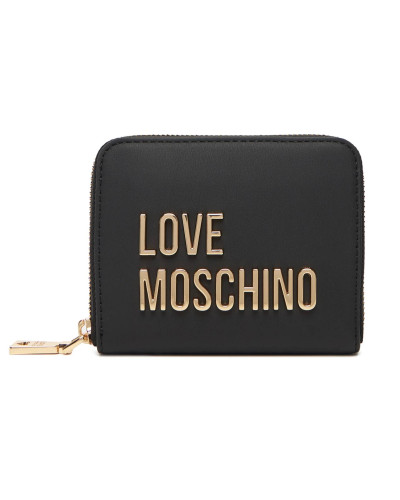 Portafoglio donna Love Moschino zip around small nero A27MO18 JC5613PP1PKD0000