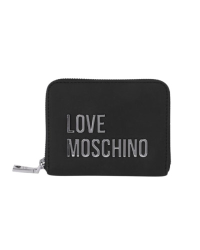 Portafoglio donna Love Moschino zip around small nero A27MO19 JC5613PP1PKD000B
