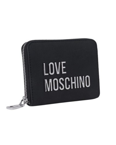 Portafoglio donna Love Moschino zip around small nero A27MO19 JC5613PP1PKD000B