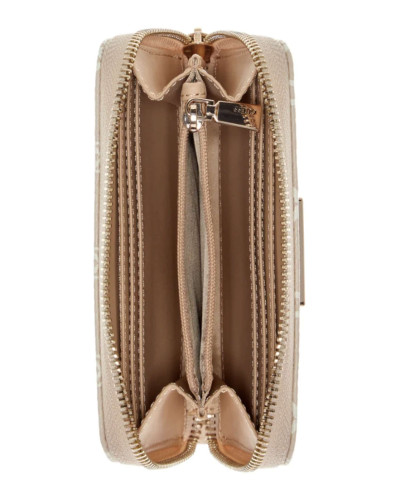 Portafoglio donna Guess Melody medium zip around light taupe A27GU33 BG9735140