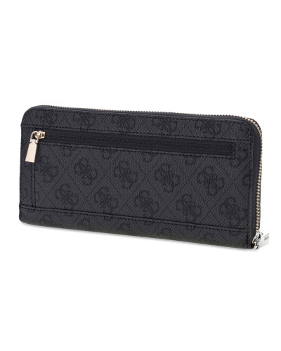 Portafoglio donna Guess zip around Yvonne SLG coal logo A27GU38 SG2378146