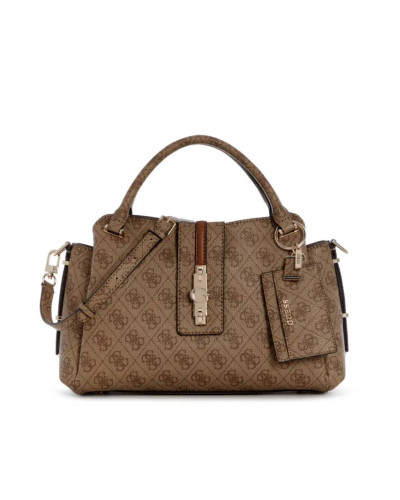 Borsa donna Guess a mano/tracolla Yvonne latte logo B27GU140 SG237806
