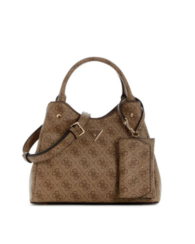 Borsa donna Guess a mano/spalla Lorella latte logo B27GU145 SG248422