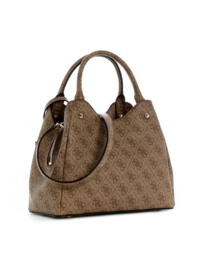 Borsa donna Guess a mano/spalla Lorella latte logo B27GU145 SG248422