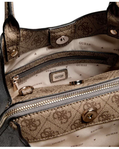 Borsa donna Guess a mano/spalla Lorella latte logo B27GU145 SG248422