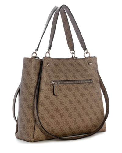 Borsa donna Guess a mano/spalla Lorella latte logo B27GU152 SG248423