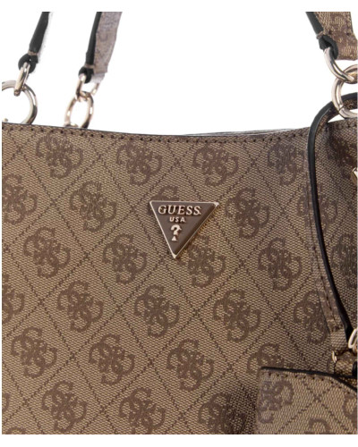 Borsa donna Guess a mano/spalla Lorella latte logo B27GU152 SG248423