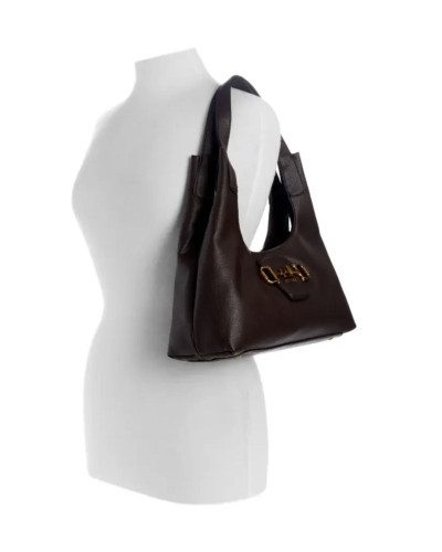 Borsa donna Guess a spalla Sunset small hobo brown B27GU157 BB231401