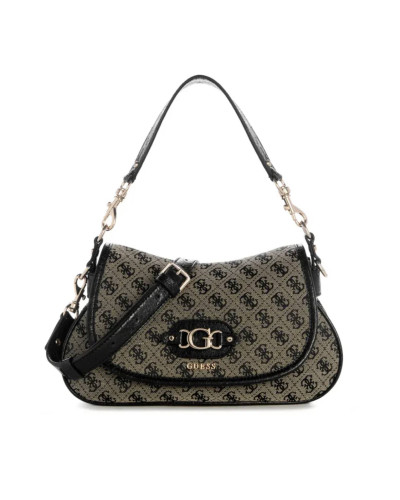 Borsa donna Guess Samantha Flap Shoulder bag black logo B27GU159 JT231319