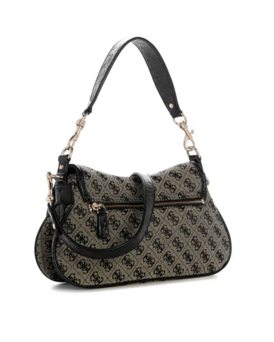 Borsa donna Guess Samantha Flap Shoulder bag black logo B27GU159 JT231319