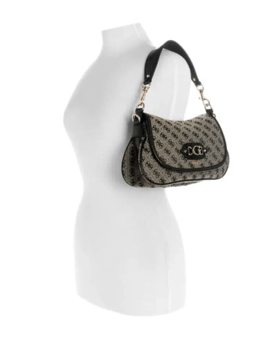 Borsa donna Guess Samantha Flap Shoulder bag black logo B27GU159 JT231319