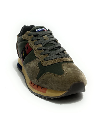 Scarpe Blauer sneaker Queens green/ taupe U27BU09 F6QUEENS01/WAX