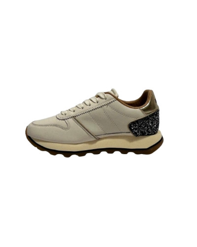 Scarpe donna Blauer sneaker pelle/ecopelle cream/black D27BU06 F6MILLS01/LEG