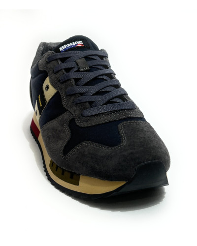 Scarpe Blauer sneaker Queens navy/ taupe U27BU10 F6QUEENS01/WAX