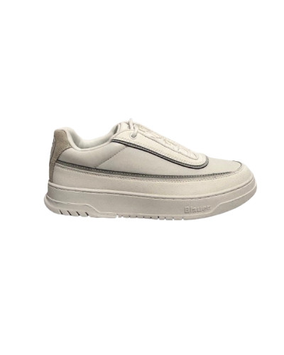 Scarpe uomo Blauer sneaker in pelle bianco U27BU13 F6BYRAM12/LEA