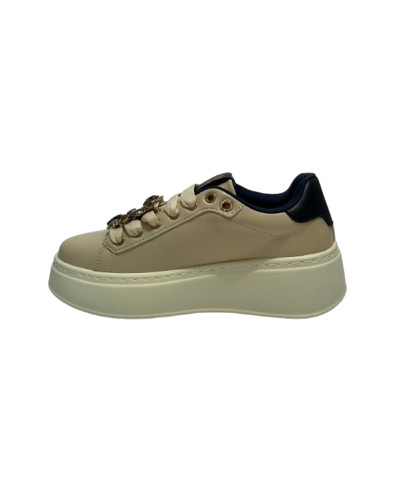 Sneaker donna Gold&gold beige/blu D27GG12 GB1093-1