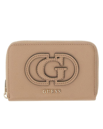Portafoglio donna Guess Isola SLG zip around beige A27GU53 BG9905140