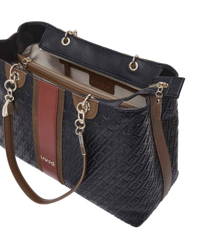 Borsa donna Liu-jo Ematite Tote M nero B27LJ51 AF6104 E1141 22222