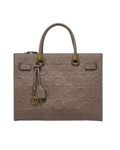 Borsa donna Liu-jo M tote Manhattan mocha B27LJ53 AF6086 E1139 71409