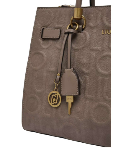 Borsa donna Liu-jo M tote Manhattan mocha B27LJ53 AF6086 E1139 71409