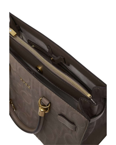 Borsa donna Liu-jo M tote Manhattan mocha B27LJ53 AF6086 E1139 71409
