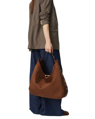 Borsa donna Liu-jo Gerona L Hobo tabacco B27LJ56 AF6029 T711A 09032