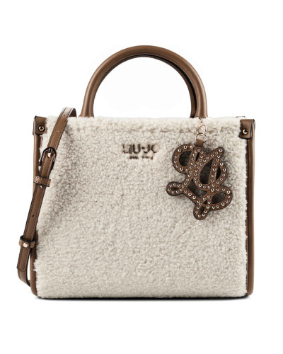 Borsa donna Liu-jo S Tote Ridhi cream B27LJ55 AF6192 E1163 X0459